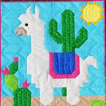 Alpaca baby quilt patern
