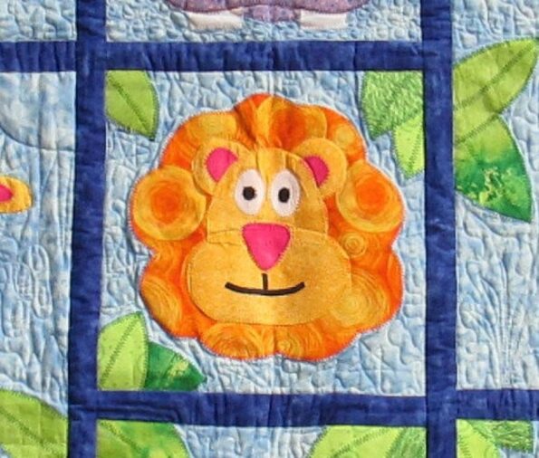 lion baby quilt pattern