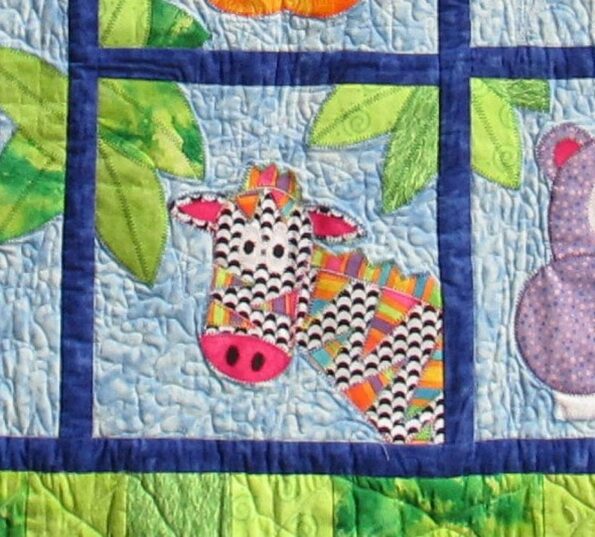 Zebra baby quilt pattern