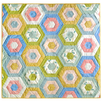 Hexie Stripe baby Quilt Pattern