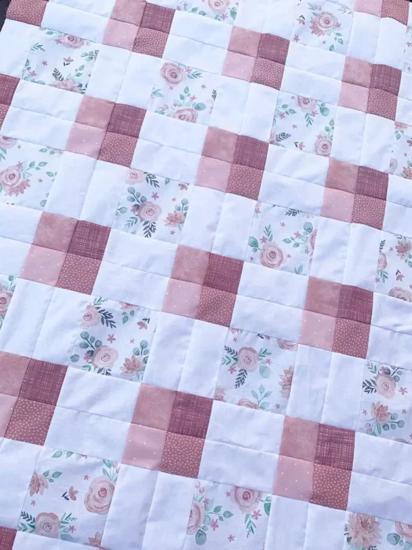 Floral Squares Quilt Pattern
