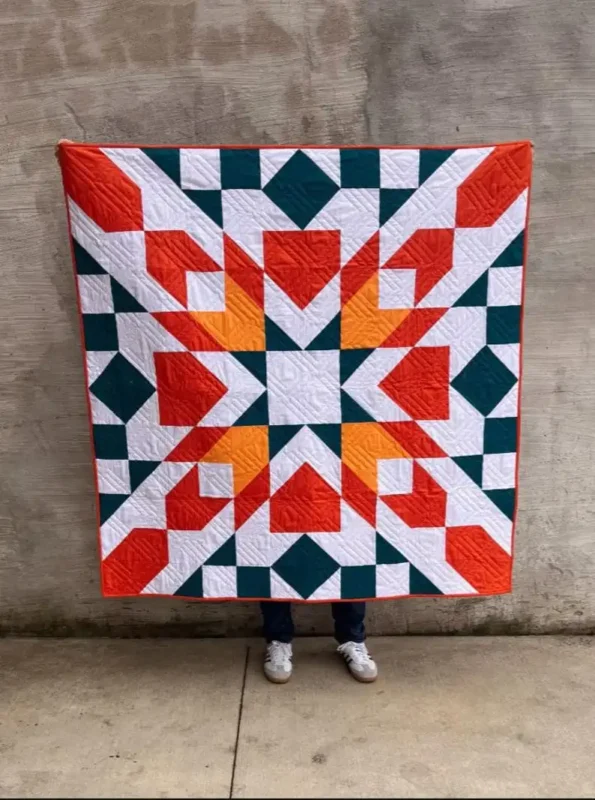 Sunburst baby quilt pattern