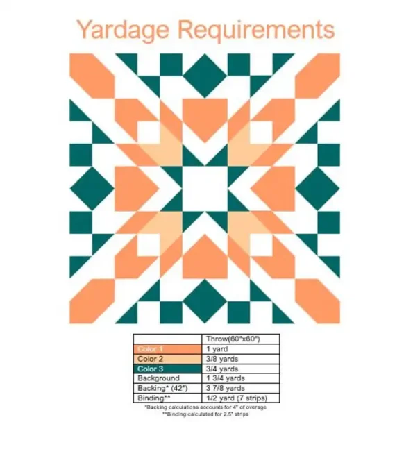 Sunburst baby quilt pattern
