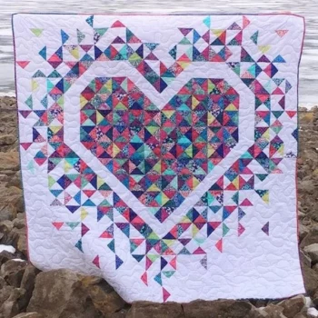 Exploding Heart Quilt Pattern