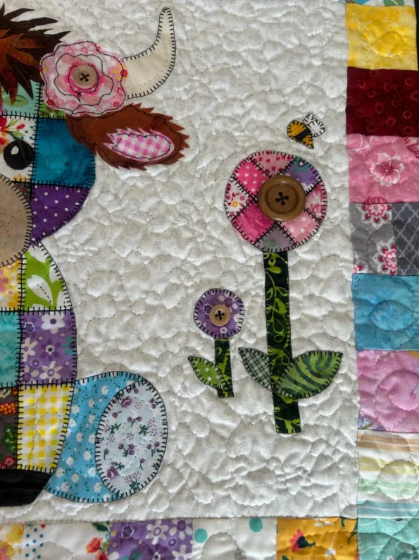 Highland Cow baby Quilt patterns