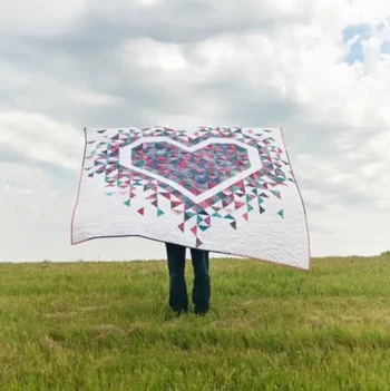 Exploding Heart baby Quilt Pattern