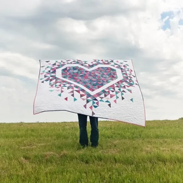 Exploding Heart baby Quilt Pattern