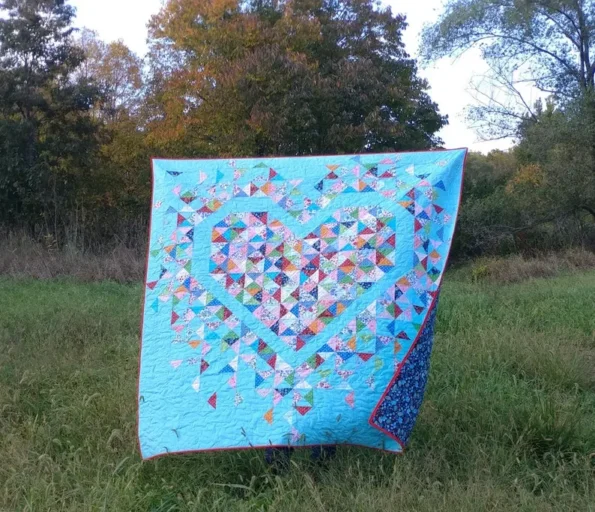 Exploding Heart baby Quilt Pattern